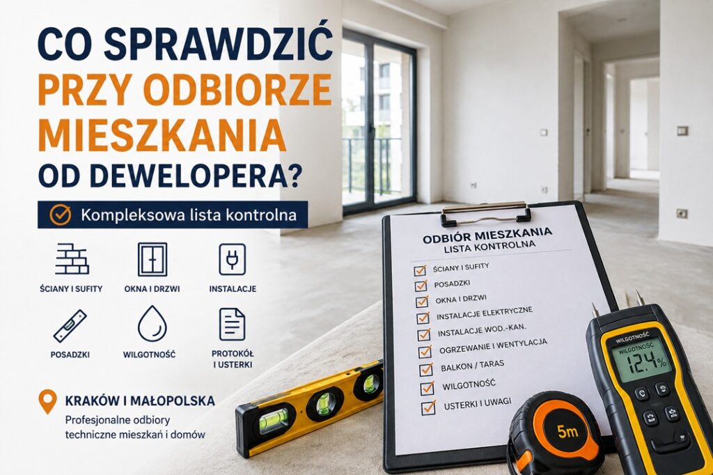 Lista kontrolna odbioru mieszkania od dewelopera